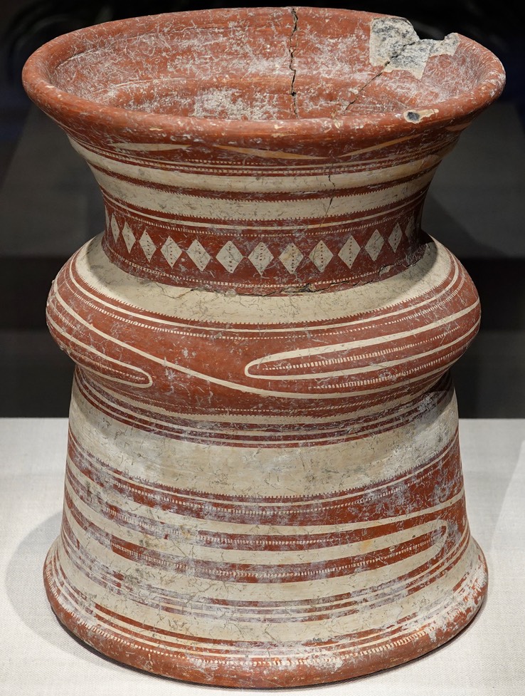 National Museum of Asian Art, Vessel on Pedestal Foot, Northeast Thailand, Sakon Naknon Provice, Sawang Daeng Din District, Ban Chiang Culture, 300 BCE - 200 CE