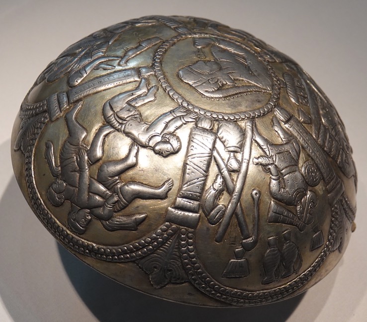 National Museum of Asian Art, Hemispherical bowl, Iran, Sasanian period or later, 7th - 8th century CE.  2