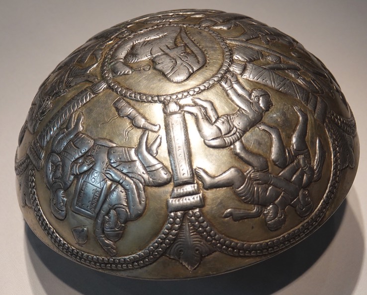 National Museum of Asian Art, Hemispherical bowl, Iran, Sasanian period or later, 7th - 8th century CE.  3